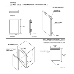 Puerta individual L (Minimalista)